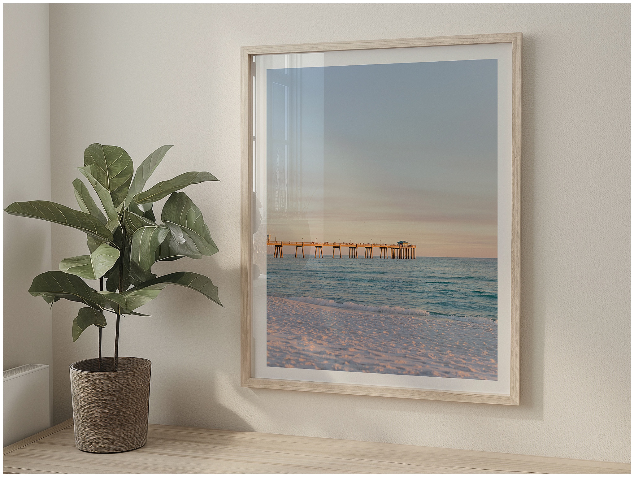 Australian coastal landscape print designed as original wall art for beach lovers